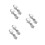 6Pcs Silver Metal Chopstick Rack Holder Fork Spoon Rest for Table 1