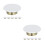 12Pcs Fire Sprinkler Head Cover Plates White Iron for Wall Ceiling 1