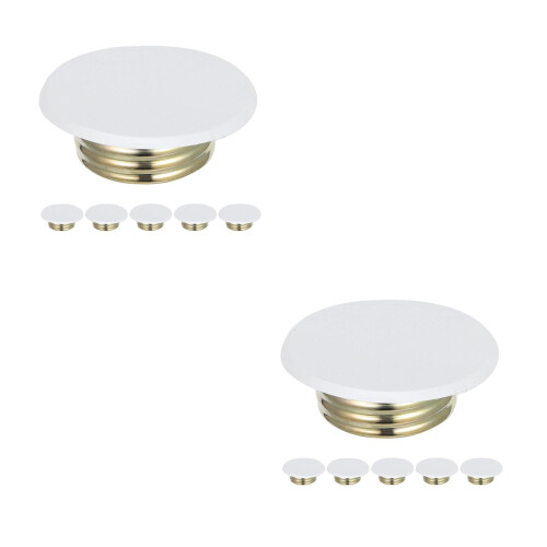 12Pcs Fire Sprinkler Head Cover Plates White Iron for Wall Ceiling