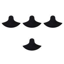 4Pcs Black Drum Practice Pads Rubber Cloth Drum Mute Cymbal Dampeners