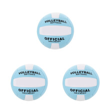 3Pcs Soft PU Volleyballs Official Size 5 Indoor Training