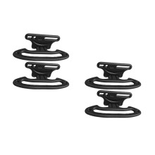 4Pcs Vehicle Headrest Coat Hanger Black ABS Car Seat Clothes Rack