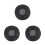 3Pcs Black Stretchable Wig Hair Nets Adjustable Breathable Mesh Caps 1