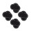 8Pcs Protective Drum Sticker Black Pte Pads for Household Drum Kit 1