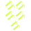 10Pcs School Physics Teaching Tools Plastic Slope Plates Light Green 1