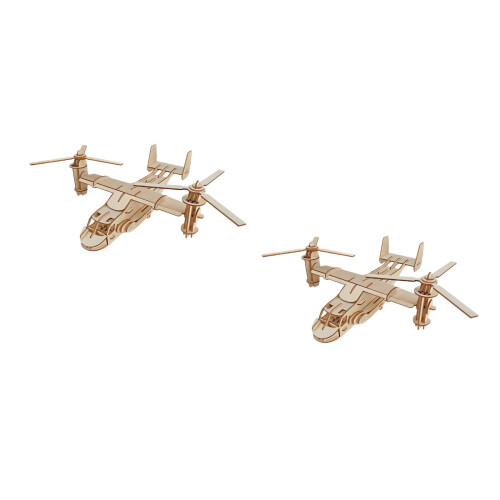 2Pcs Durable Bamboo Wooden 3D Imagination Enhancer 1