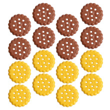 60Pcs Cute 3D Food Erasers Assorted Colors Mini Cartoon Cookie Rubber