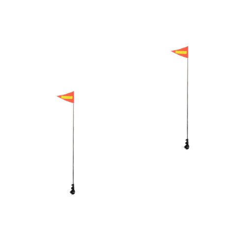 2Pcs Multi-Color Reflective Bicycle and Mobility Scooter Safety Flags