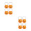 8Pièces Mini Seaux Orange Pour Bonbons Halloween 3