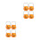 8Pièces Mini Seaux Orange Pour Bonbons Halloween 4