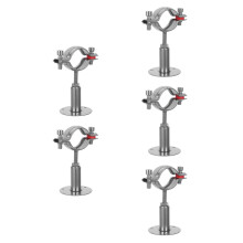 10Pcs Adjustable Stainless Steel Pipe Bracket Clamp for Wall Mounts
