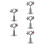 10Pcs Adjustable Stainless Steel Pipe Bracket Clamp for Wall Mounts 1
