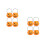 8Pièces Mini Seaux Orange Pour Bonbons Halloween 6
