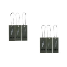 6Pcs Black ABS Loud Emergency Whistles Multifrequency Outdoor Survival