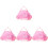 4Stk Rosa Nylon Tanz Ballett Mit Separatem 4