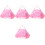 4Stk Rosa Nylon Tanz Ballett Mit Separatem 5