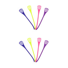 8Pcs Assorted Color Plastic Hair Dye Cream Mixers Hairdressing Tools
