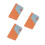 3Pcs Orange Writing Notepad 2020 Agenda Notebook Daily Use 3