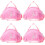 4Stk Rosa Nylon Tanz Ballett Mit Separatem 7
