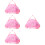 4Stk Rosa Nylon Tanz Ballett Mit Separatem 8