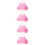 4Stk Rosa Nylon Tanz Ballett Mit Separatem 9