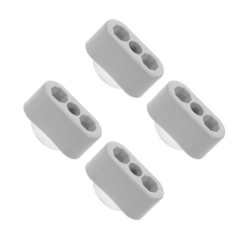 4Pcs Grey Plastic Playpen Stabilizer Clips Universal Anti-Slip Base