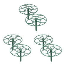 6Pcs Ppe Material Plants Support Stand Green Climbing