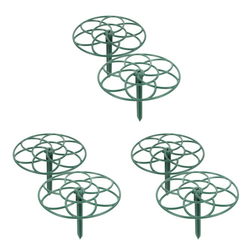 6Pcs Ppe Material Plants Support Stand Green Climbing