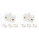 8Pcs High Sensitivity Magnetic Cabinet Light Switch White for Home Use 1