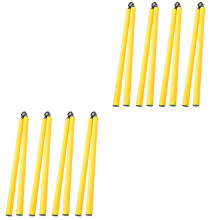 8Pcs Yellow Basketball Training Poles Durable ABS Metal Markers