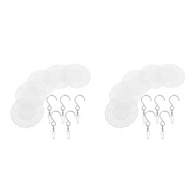 10Pcs White Sublimation Wind Spinners Aluminum for Garden and Porch