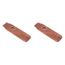 2Sets Brown Wooden Kazoo for Adults Kids Easy Play Portable Music Toy