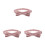 3Pièces Nœuds Coton Rose Ajustables Pour Enfants Polyvalents 4