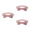 3Pièces Nœuds Coton Rose Ajustables Pour Enfants Polyvalents 8