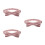 3Pièces Nœuds Coton Rose Ajustables Pour Enfants Polyvalents 9