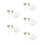 5Sets Haarfärbe-Set Grün Mit Und Mischschale Aus Nylon Und PP 5