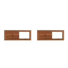 2Pcs Home Sauna Wooden Air Vent Panel Ventilation Equipment Set