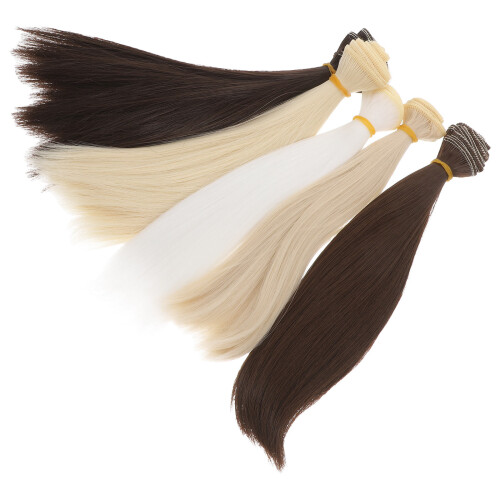 20Pièces Perruques Droites Synthétiques Accessoires De Coiffure 2