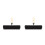 2Pcs Glue Roller for Painting Rubber Wood Handle Durable Black Tool 8