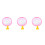 3Pièces Roue D'exercice Rose Pour Petit Animal Silence 4