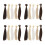20Pièces Perruques Droites Synthétiques Accessoires De Coiffure 6