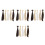 20Pièces Perruques Droites Synthétiques Accessoires De Coiffure 9