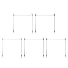 5Pcs Silver Metal Monitor Stand for Desk Laptop Holder Computer Riser