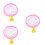 3Pièces Roue D'exercice Rose Pour Petit Animal Silence 6