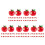 100Pièces Punaises Décoratives Rouges Forme Fruit Pour Notes Et Photos 6