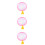 3Pièces Roue D'exercice Rose Pour Petit Animal Silence 7