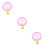 3Pièces Roue D'exercice Rose Pour Petit Animal Silence 8