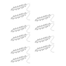 10Pcs Lightweight Silver Bell Anklet Chain Charming Foot Jewelry