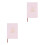 2Pcs Pink Meeting Notebook for Work with Daily Page Layout 4