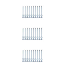 60Pcs Metal Lawn Aerator Shoe Spikes Silver for Garden Soil Aeration